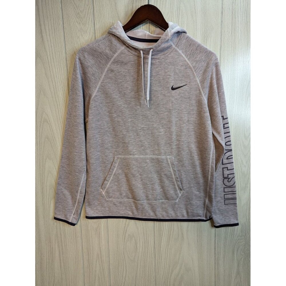 Nike Dri-Fit Just Do It Lightweight Fleece Hoodie JQ2 Purple Medium Womens
